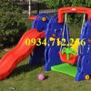 Cầu trượt xích đu con Voi cho bé đa chức năng. Cầu trượt xích đu con voi nhựa nguyên sinh nhập khẩu Đạt Phương